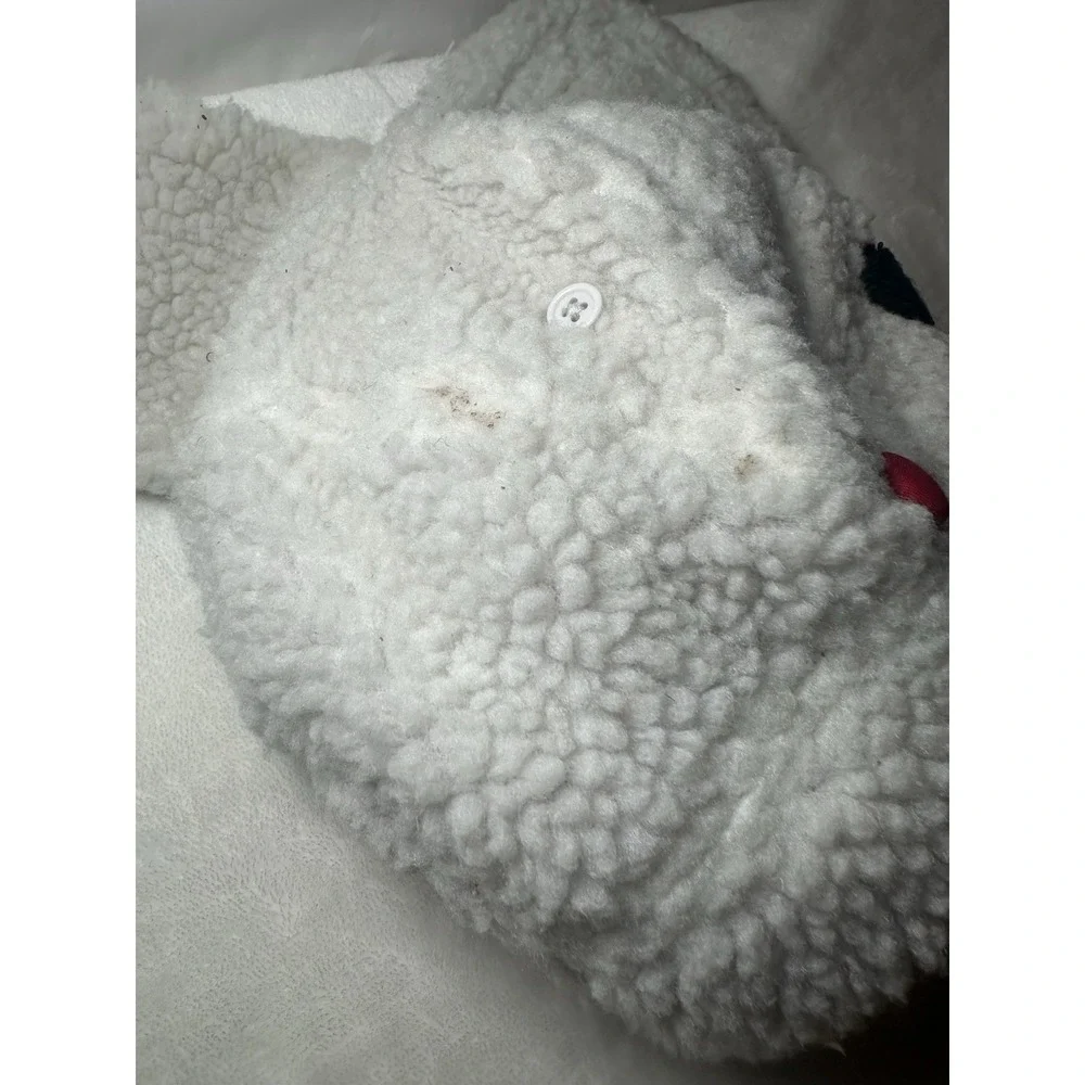 White sherpa fleece Disney Mickey Mouse hat and mittens cold weather set